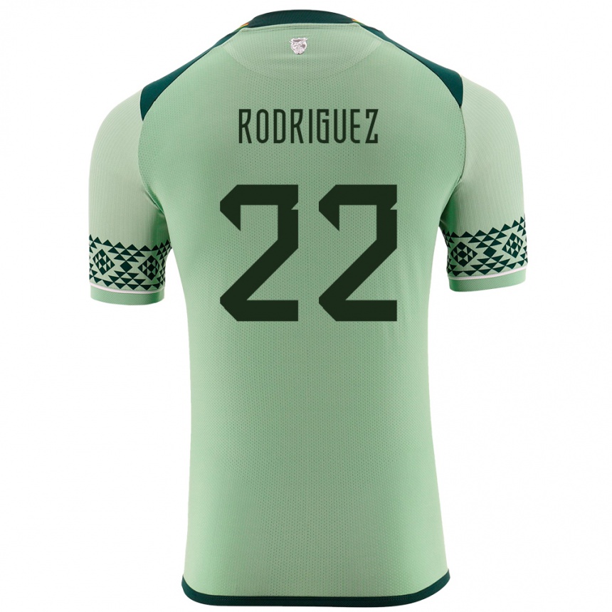 Kids Football Bolivia Carlitos Rodriguez #22 Light Green Home Jersey 24-26 T-Shirt Za