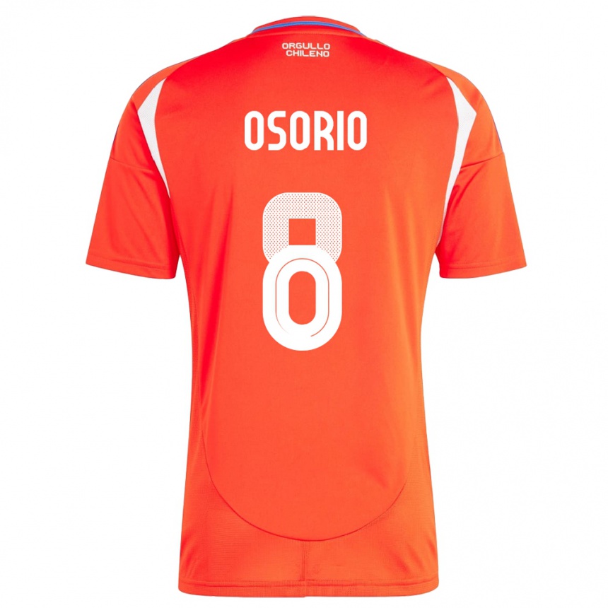 Kids Football Chile Darío Osorio #8 Red Home Jersey 24-26 T-Shirt Za