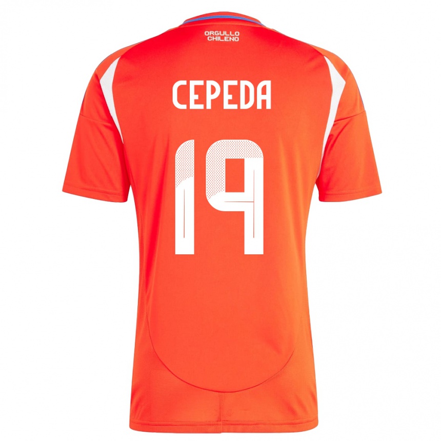 Kids Football Chile Lucas Cepeda #19 Red Home Jersey 24-26 T-Shirt Za