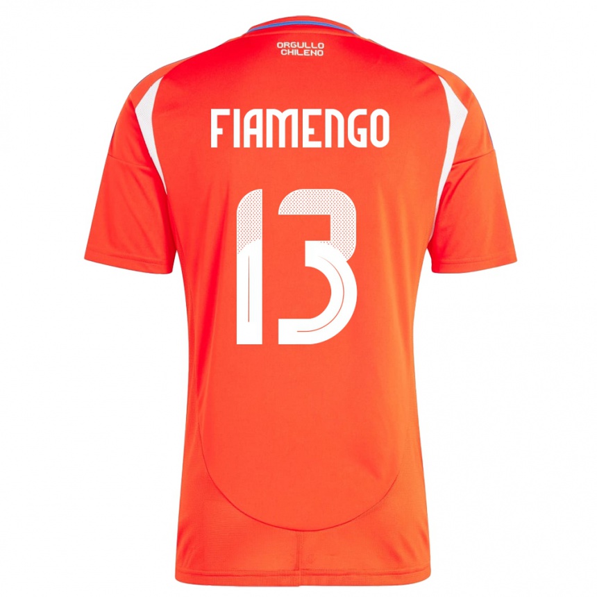 Kids Football Chile Darko Fiamengo #13 Red Home Jersey 24-26 T-Shirt Za