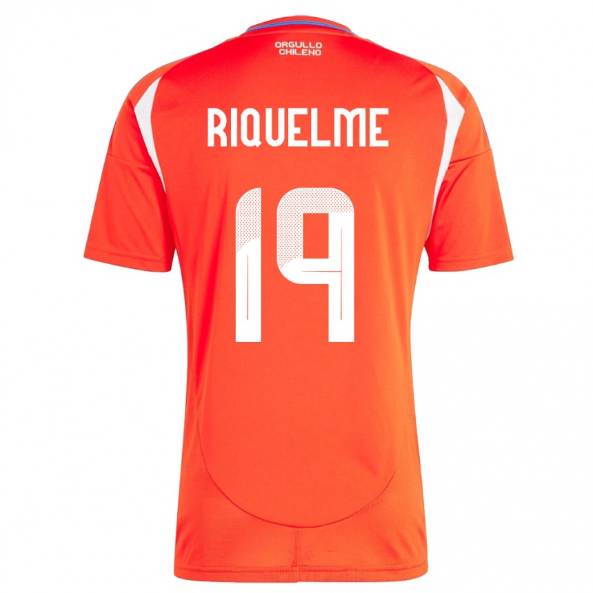 Kids Football Chile Benjamín Riquelme #19 Red Home Jersey 24-26 T-Shirt Za