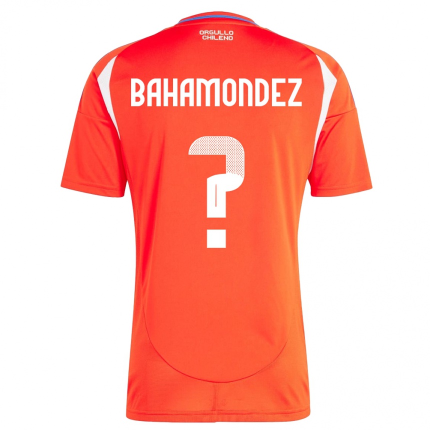 Kids Football Chile Taizo Bahamondez #0 Red Home Jersey 24-26 T-Shirt Za