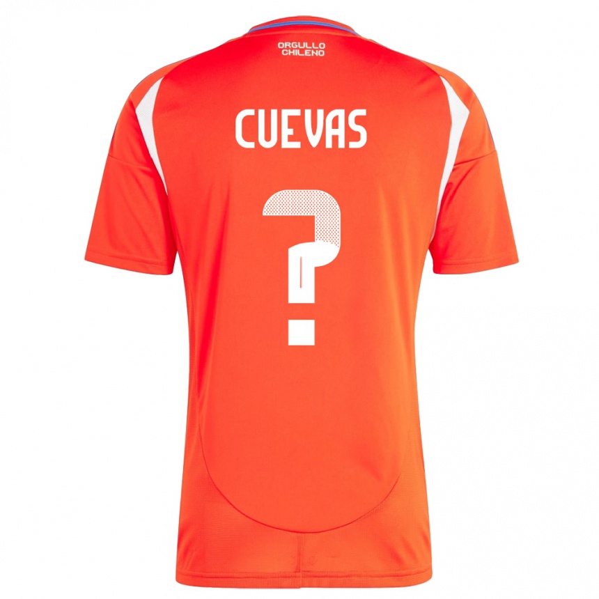 Kids Football Chile Yastin Cuevas #0 Red Home Jersey 24-26 T-Shirt Za