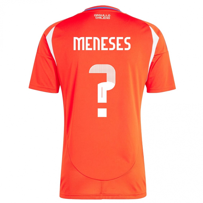 Kids Football Chile Joaquín Meneses #0 Red Home Jersey 24-26 T-Shirt Za