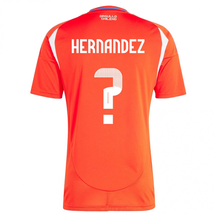 Kids Football Chile Camilo Hernández #0 Red Home Jersey 24-26 T-Shirt Za