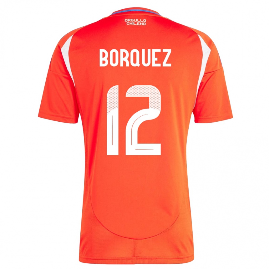 Kids Football Chile Gabriela Bórquez #12 Red Home Jersey 24-26 T-Shirt Za