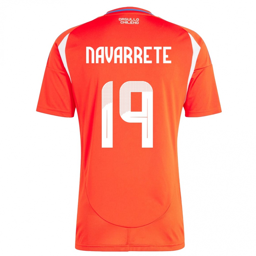 Kids Football Chile Valentina Navarrete #19 Red Home Jersey 24-26 T-Shirt Za