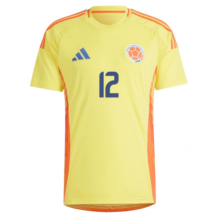 Kids Football Colombia Sandra Sepúlveda #12 Yellow Home Jersey 24-26 T-Shirt Za