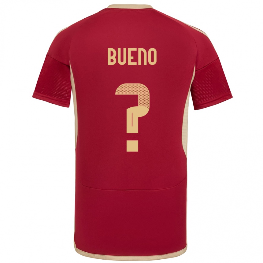 Kids Football Venezuela Jesús Bueno #0 Burgundy Home Jersey 24-26 T-Shirt Za