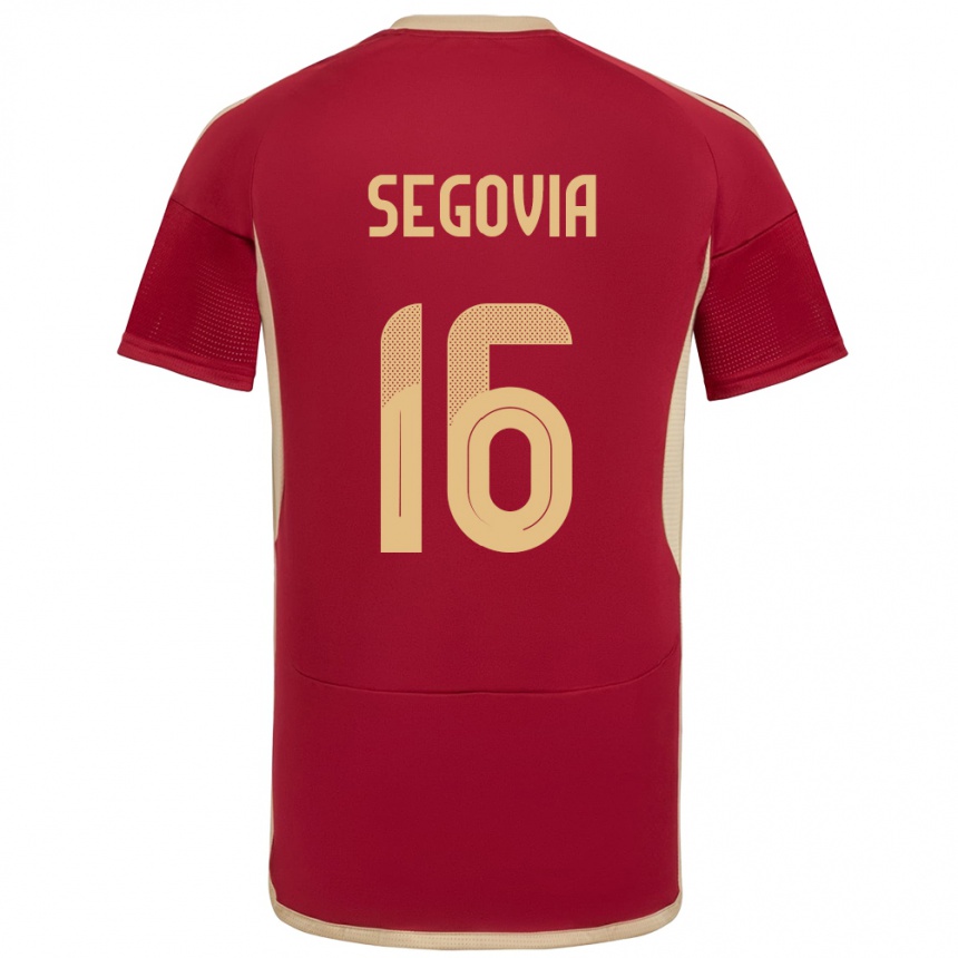 Kids Football Venezuela Telasco Segovia #16 Burgundy Home Jersey 24-26 T-Shirt Za