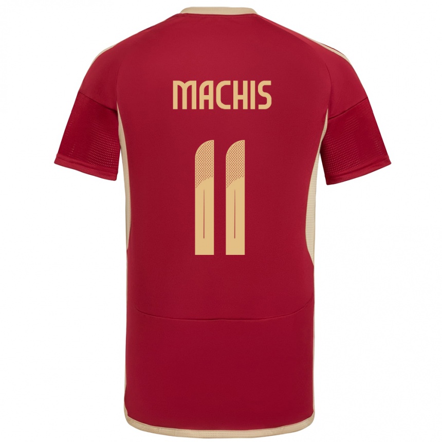 Kids Football Venezuela Darwin Machís #11 Burgundy Home Jersey 24-26 T-Shirt Za