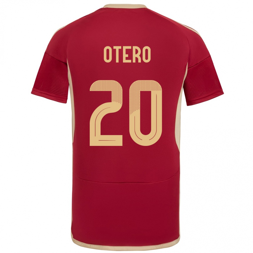 Kids Football Venezuela Rómulo Otero #20 Burgundy Home Jersey 24-26 T-Shirt Za