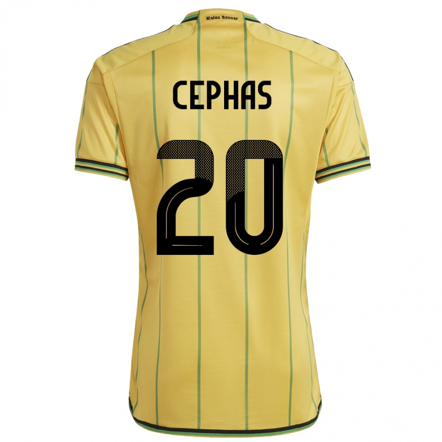 Kids Football Jamaica Renaldo Cephas #20 Yellow Home Jersey 24-26 T-Shirt Za