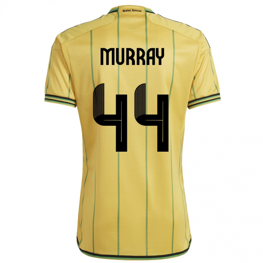 Kids Football Jamaica Satara Murray #44 Yellow Home Jersey 24-26 T-Shirt Za