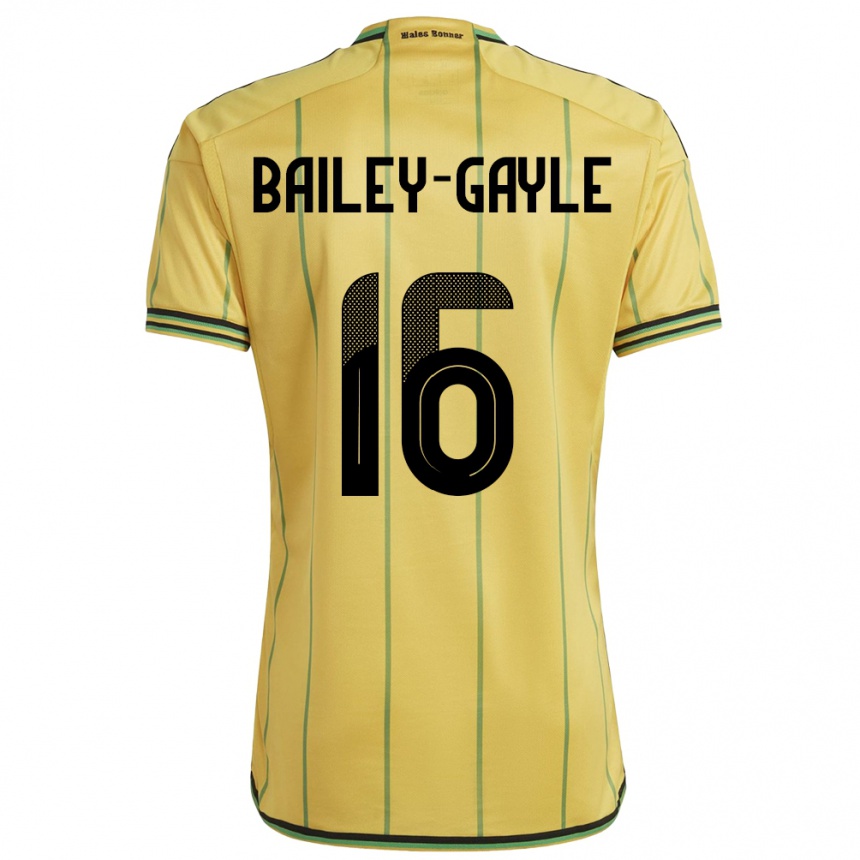 Kids Football Jamaica Paige Bailey-Gayle #16 Yellow Home Jersey 24-26 T-Shirt Za