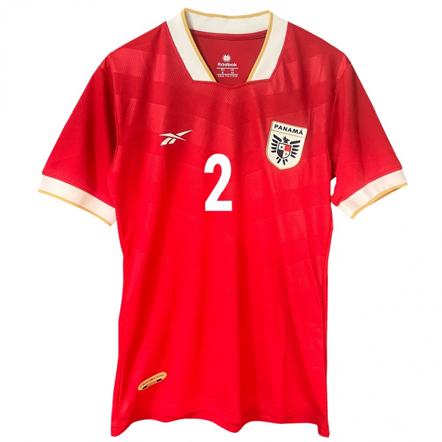 Kids Football Panama Joseph Jones #2 Red Home Jersey 24-26 T-Shirt Za