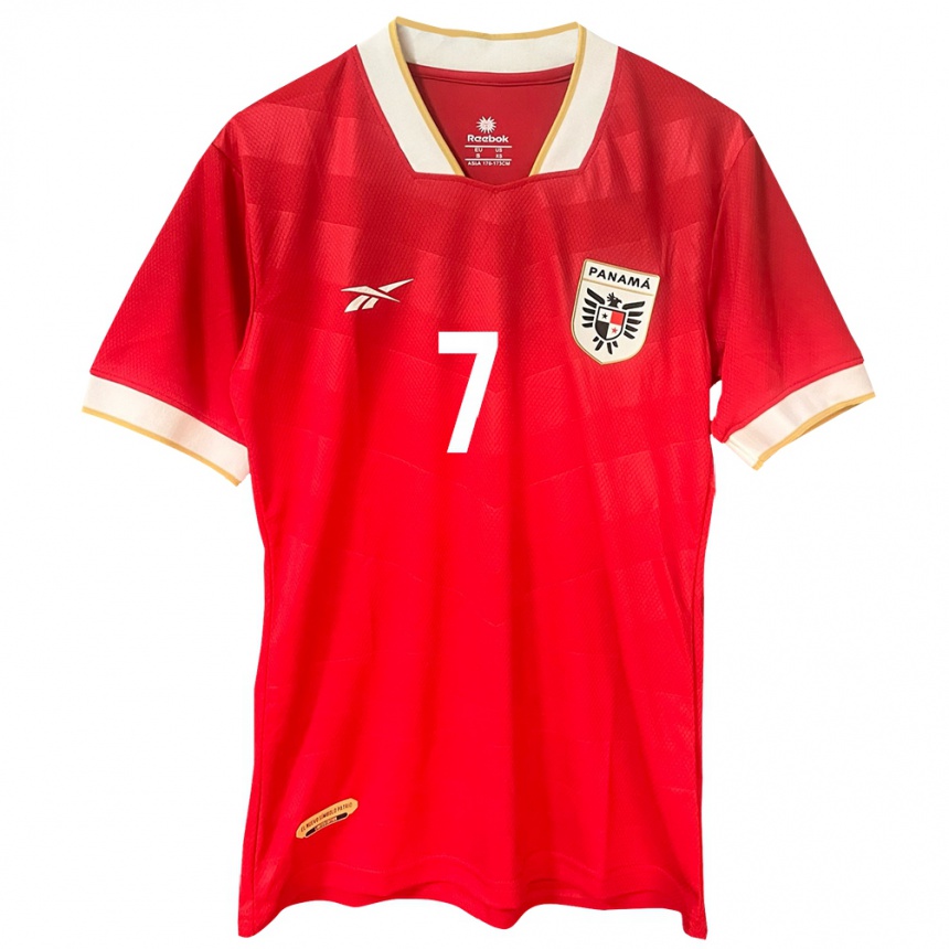 Kids Football Panama José Luis Rodríguez #7 Red Home Jersey 24-26 T-Shirt Za