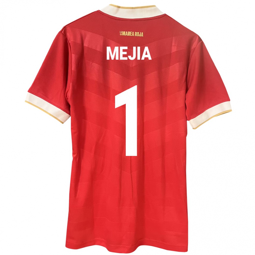 Kids Football Panama Luis Mejía #1 Red Home Jersey 24-26 T-Shirt Za