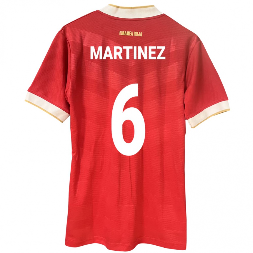 Kids Football Panama Christian Martínez #6 Red Home Jersey 24-26 T-Shirt Za