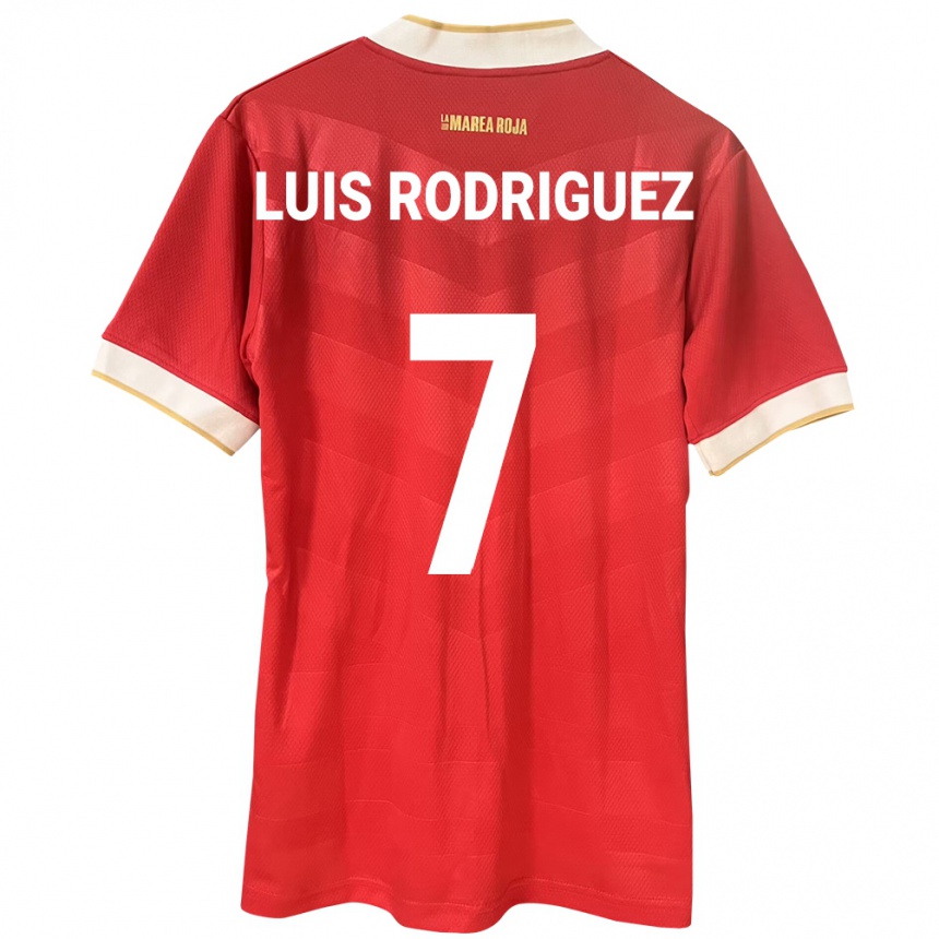 Kids Football Panama José Luis Rodríguez #7 Red Home Jersey 24-26 T-Shirt Za