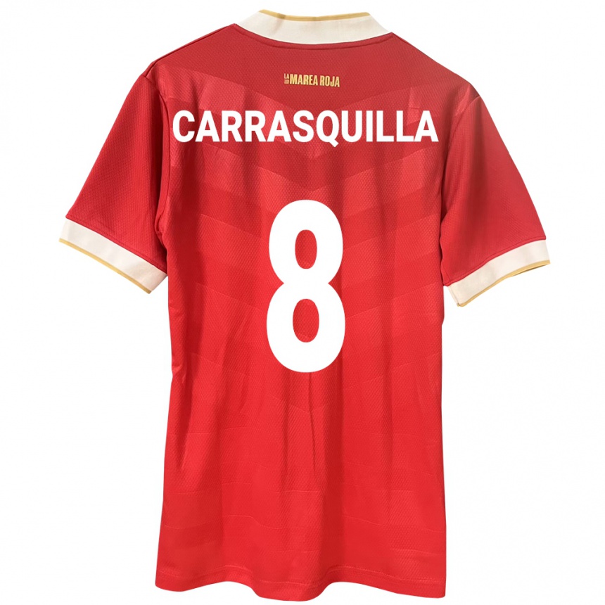 Kids Football Panama Adalberto Carrasquilla #8 Red Home Jersey 24-26 T-Shirt Za