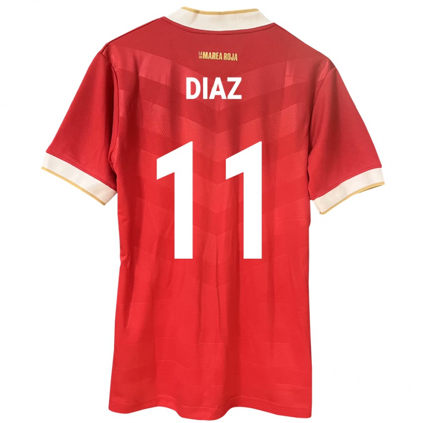 Kids Football Panama Ismael Díaz #11 Red Home Jersey 24-26 T-Shirt Za