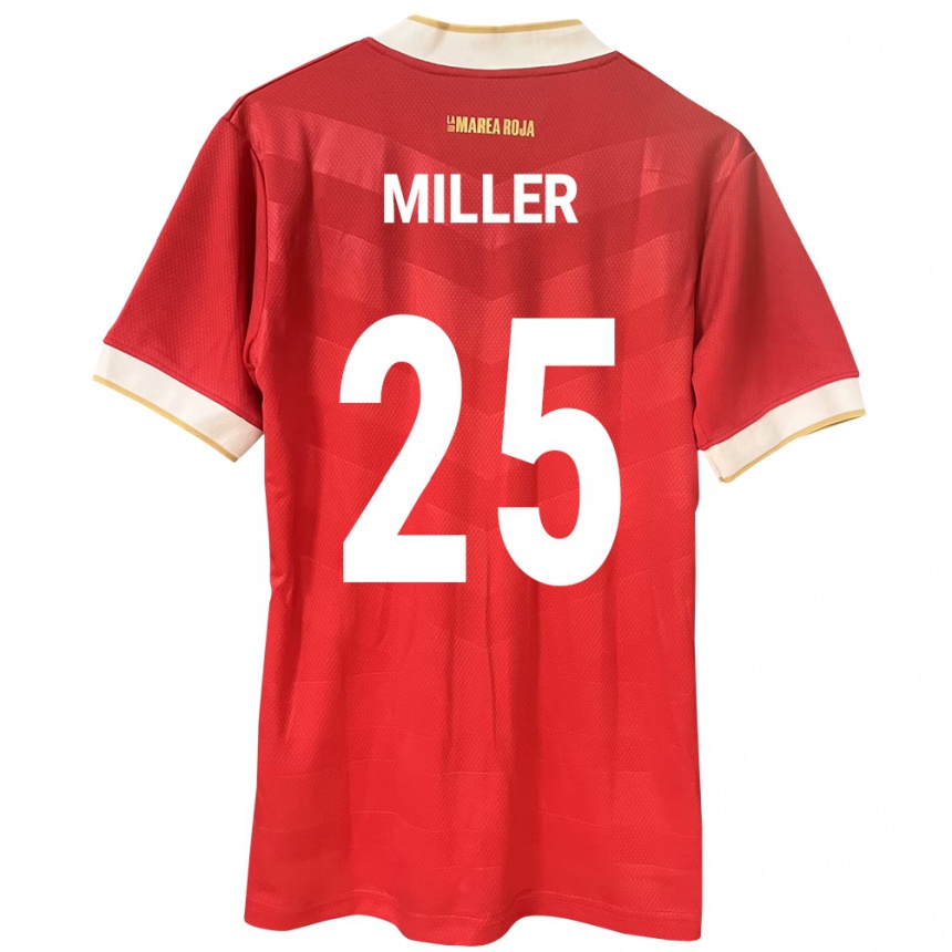 Kids Football Panama Roderick Miller #25 Red Home Jersey 24-26 T-Shirt Za