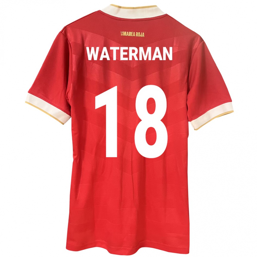 Kids Football Panama Cecilio Waterman #18 Red Home Jersey 24-26 T-Shirt Za