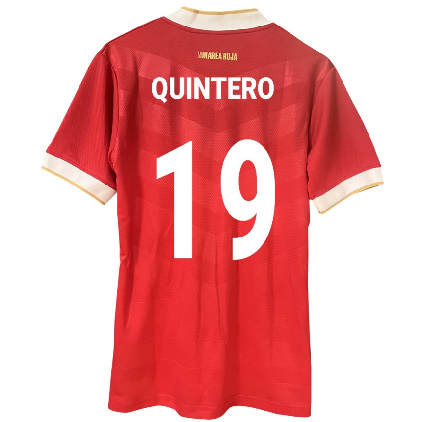 Kids Football Panama Alberto Quintero #19 Red Home Jersey 24-26 T-Shirt Za