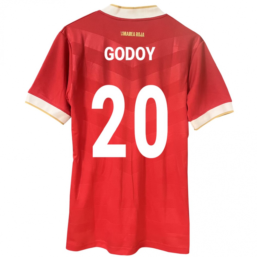 Kids Football Panama Aníbal Godoy #20 Red Home Jersey 24-26 T-Shirt Za