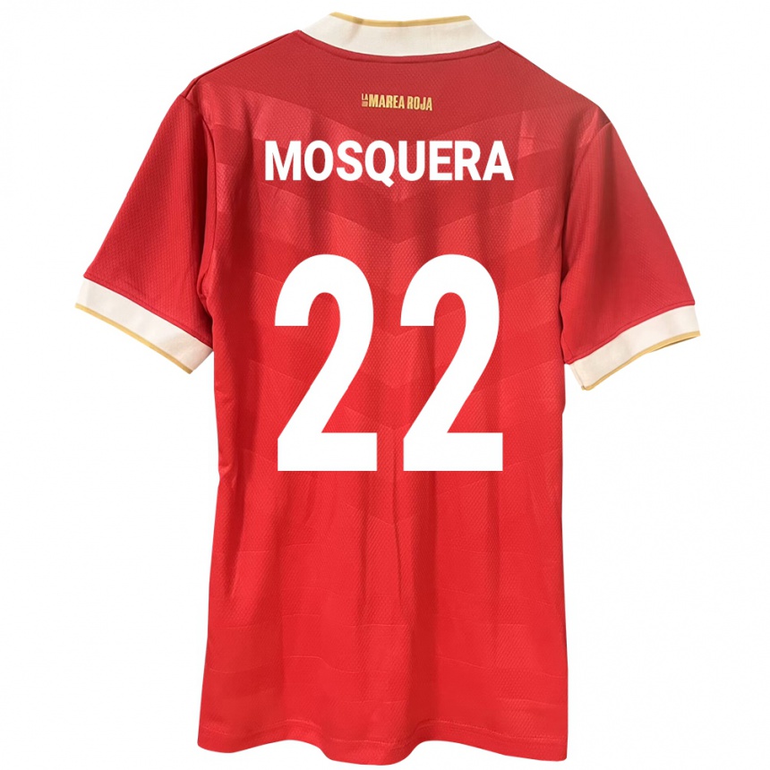 Kids Football Panama Orlando Mosquera #22 Red Home Jersey 24-26 T-Shirt Za