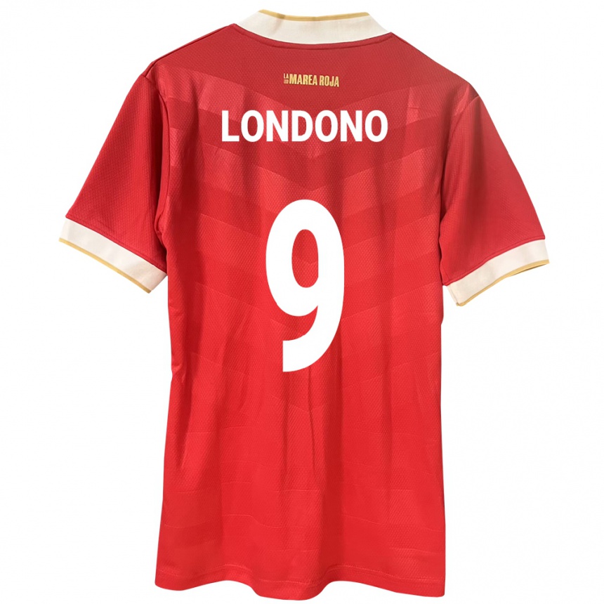 Kids Football Panama Azarias Londoño #9 Red Home Jersey 24-26 T-Shirt Za