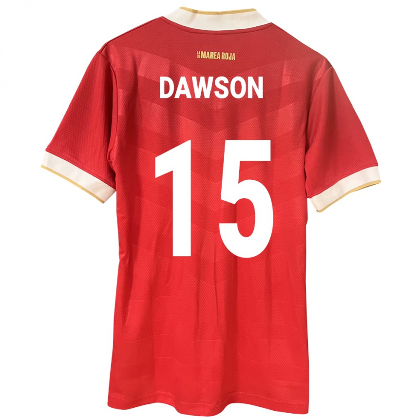 Kids Football Panama Didier Dawson #15 Red Home Jersey 24-26 T-Shirt Za