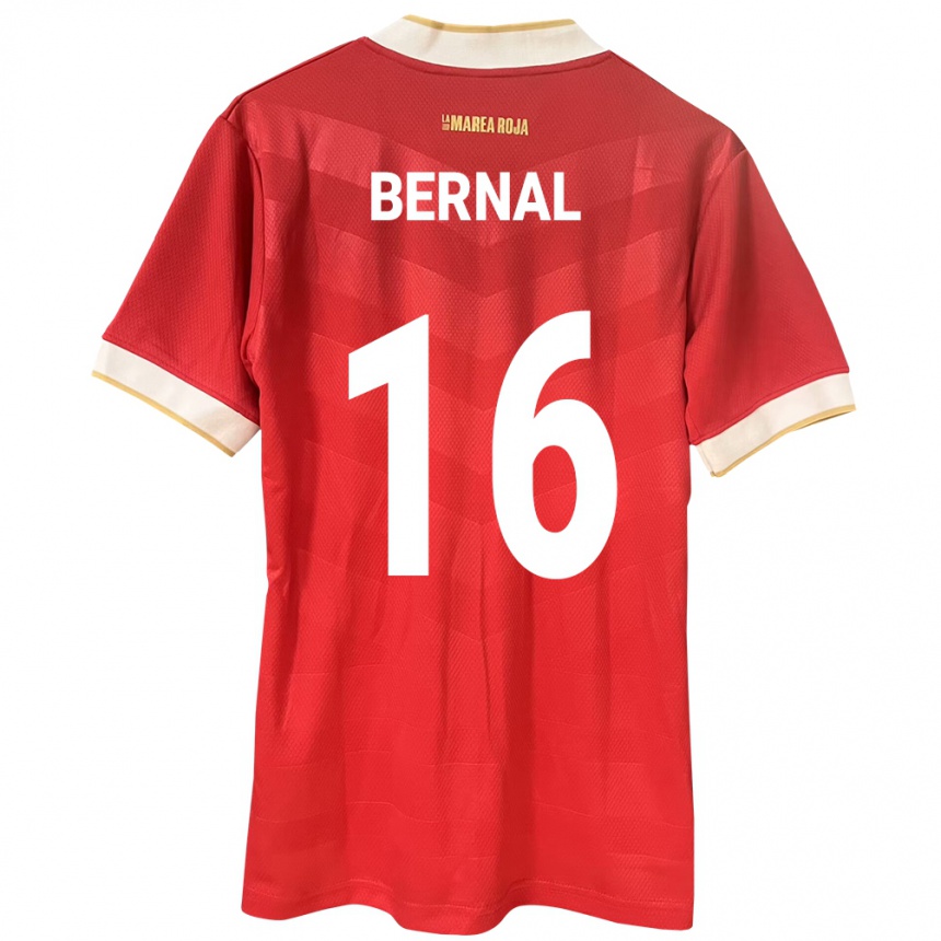 Kids Football Panama José Bernal #16 Red Home Jersey 24-26 T-Shirt Za