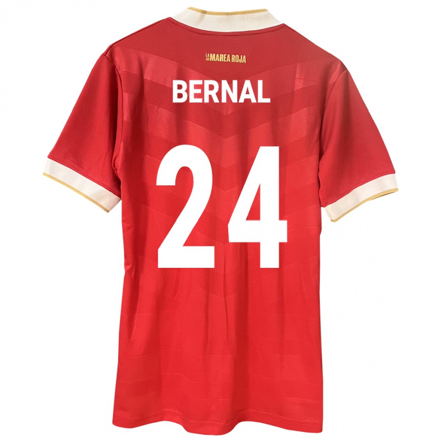 Kids Football Panama Kevin Bernal #24 Red Home Jersey 24-26 T-Shirt Za