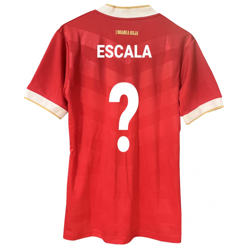 Kids Football Panama Virgilio Escala #0 Red Home Jersey 24-26 T-Shirt Za