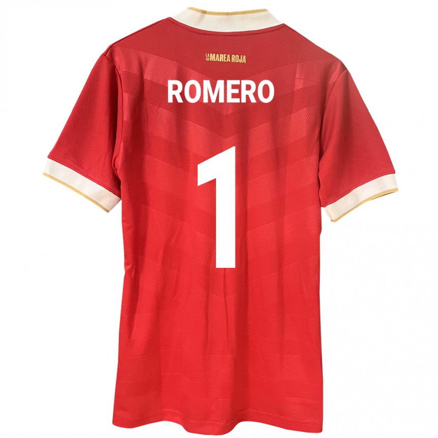 Kids Football Panama Manuel Romero #1 Red Home Jersey 24-26 T-Shirt Za