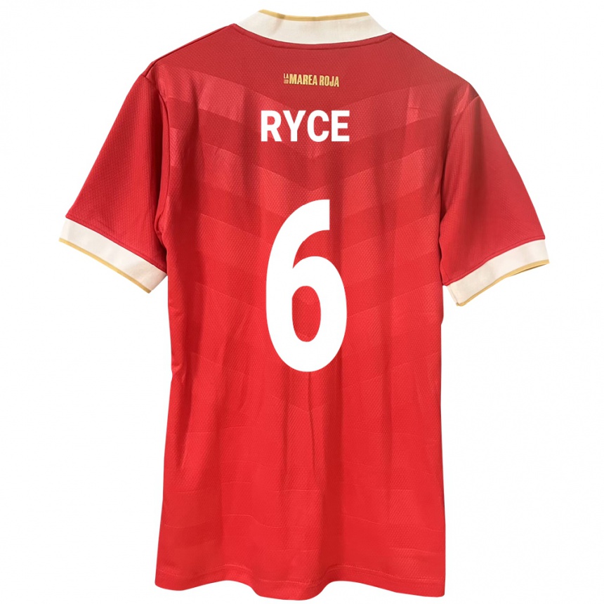 Kids Football Panama Anel Ryce #6 Red Home Jersey 24-26 T-Shirt Za