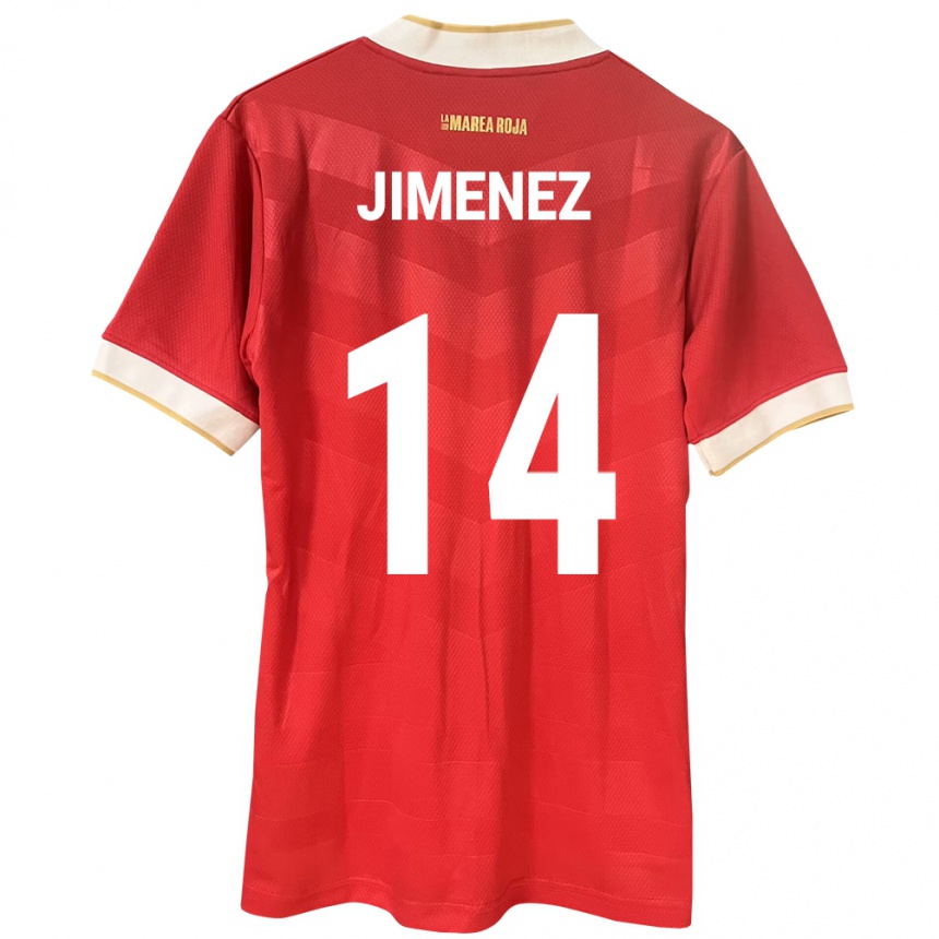 Kids Football Panama Juan Jiménez #14 Red Home Jersey 24-26 T-Shirt Za