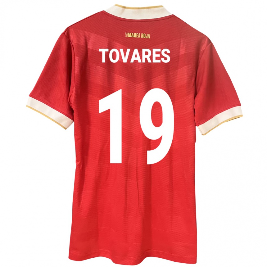 Kids Football Panama Kahir Tovares #19 Red Home Jersey 24-26 T-Shirt Za