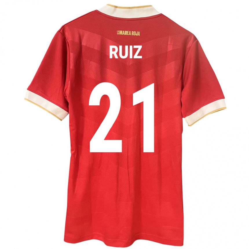 Kids Football Panama Alberto Ruiz #21 Red Home Jersey 24-26 T-Shirt Za