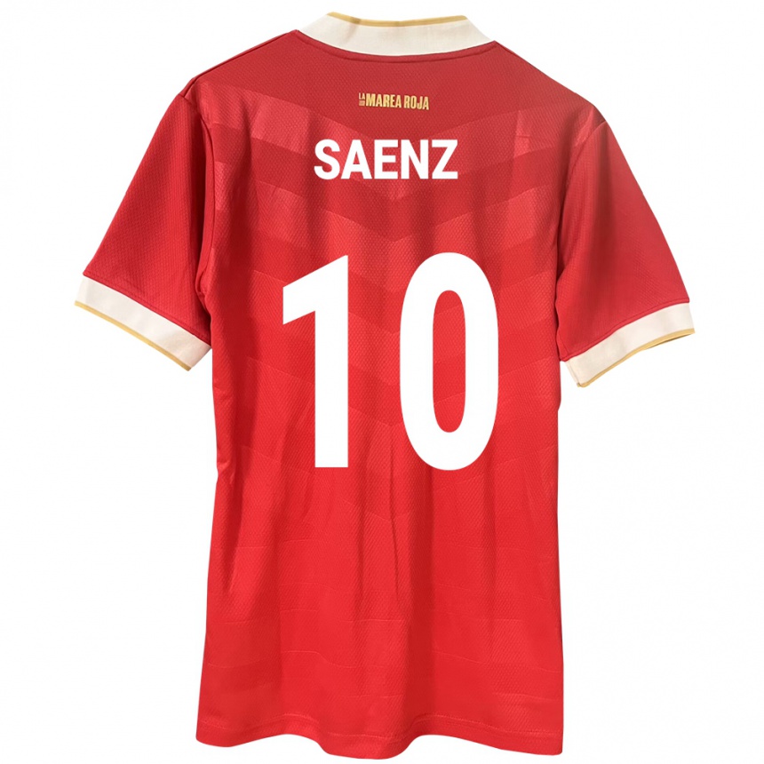 Kids Football Panama Gloria Sáenz #10 Red Home Jersey 24-26 T-Shirt Za