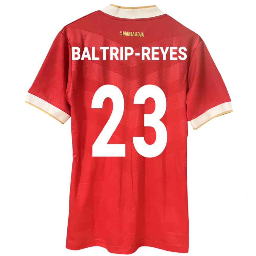 Kids Football Panama Carina Baltrip-Reyes #23 Red Home Jersey 24-26 T-Shirt Za