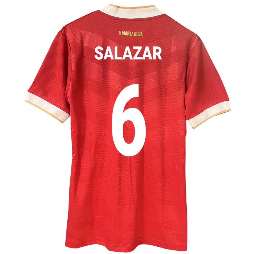 Kids Football Panama Deysiré Salazar #6 Red Home Jersey 24-26 T-Shirt Za