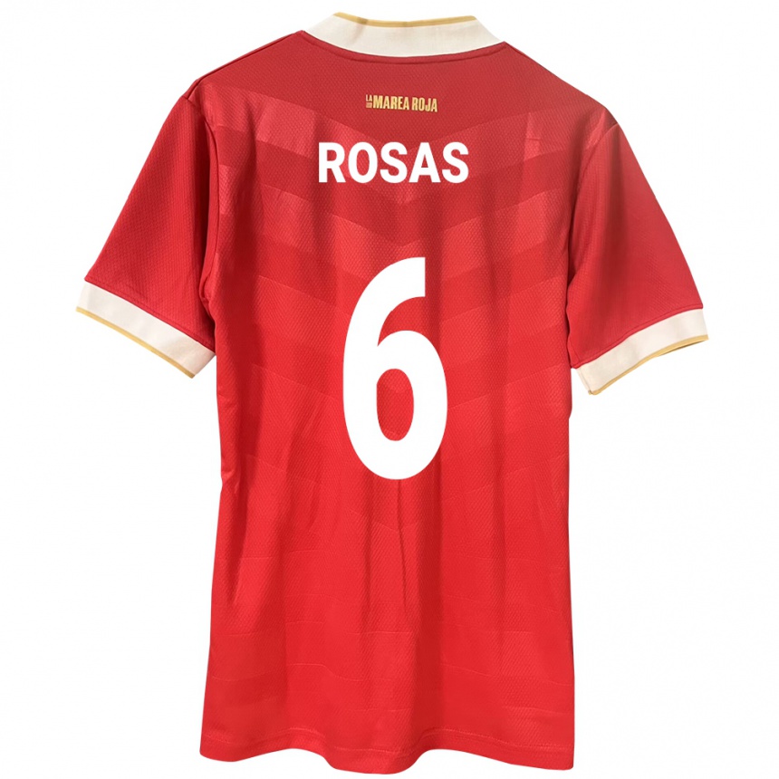 Kids Football Panama Meredith Rosas #6 Red Home Jersey 24-26 T-Shirt Za