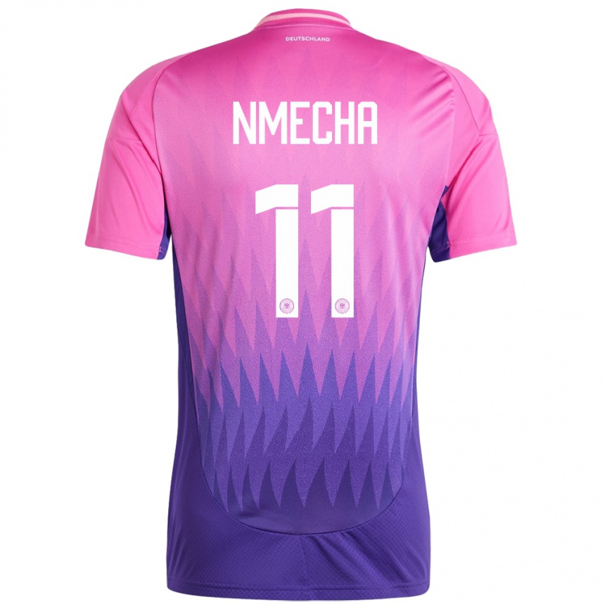 Kids Football Germany Lukas Nmecha #11 Pink Purple Away Jersey 24-26 T-Shirt Za