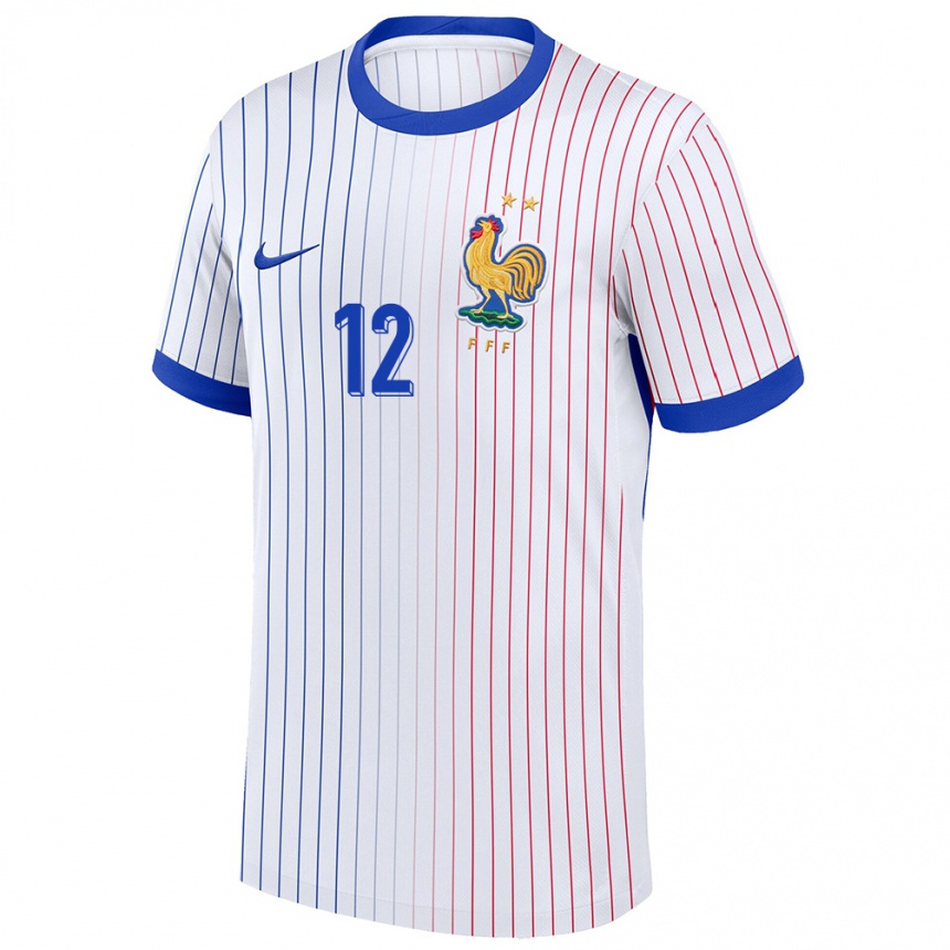 Kids Football France Tairyk Arconte #12 White Away Jersey 24-26 T-Shirt Za