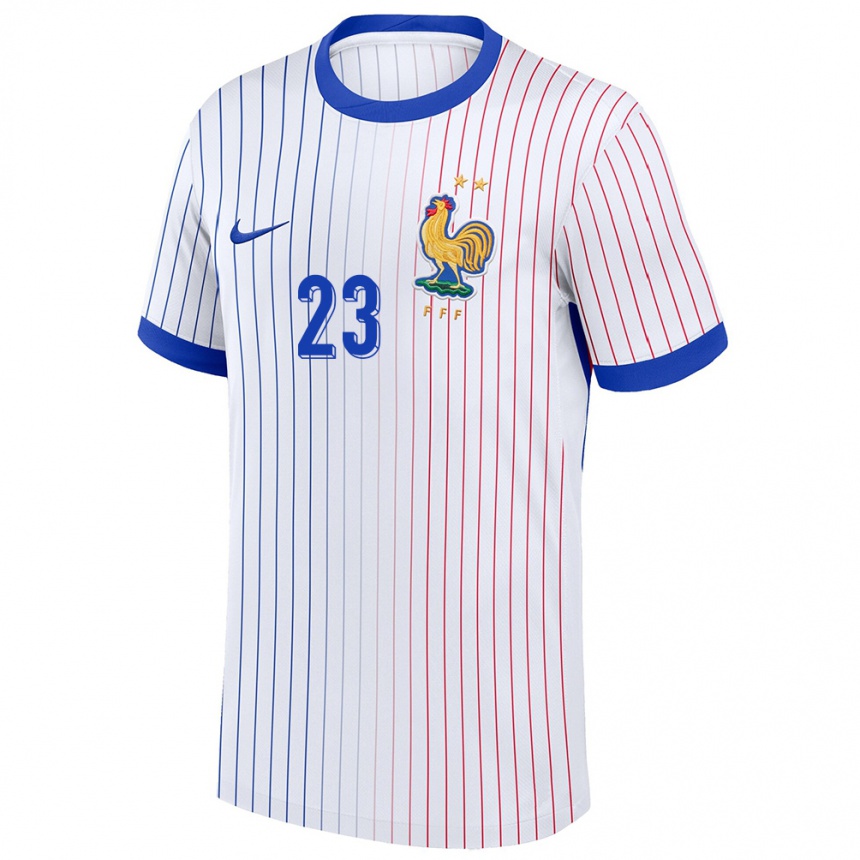 Kids Football France Hawa Cissoko #23 White Away Jersey 24-26 T-Shirt Za