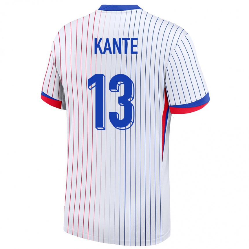 Kids Football France N Golo Kante #13 White Away Jersey 24-26 T-Shirt Za