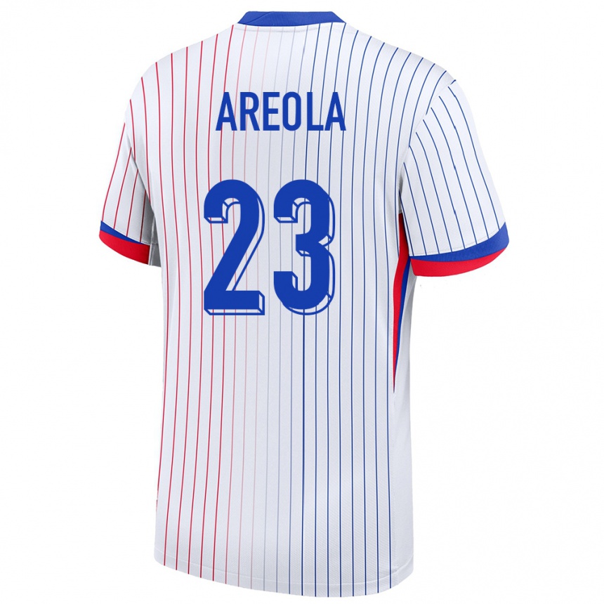 Kids Football France Alphonse Areola #23 White Away Jersey 24-26 T-Shirt Za